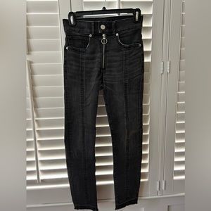 Black express skinny jeans, size 0